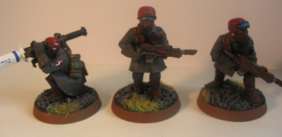 Painted Inquisitorial Steel Legion Miniatures