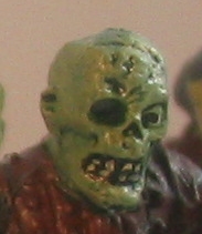 Painted Miniatures - Zombie Pirate Army Detail of face